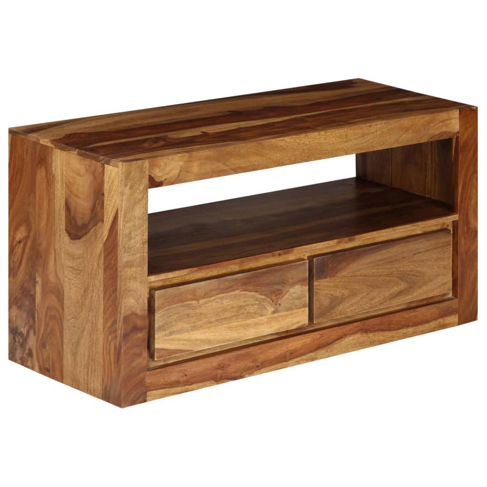 vidaXL TV Cabinet Solid Sheesham Wood 31.5"x11.8"x15.7". Picture 4