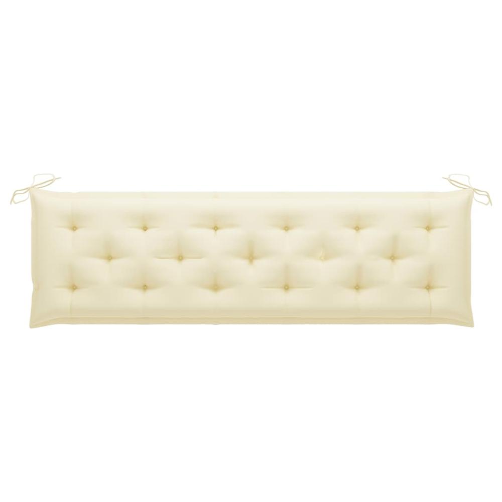 vidaXL Cushion for Swing Chair Cream White 70.9" Fabric. Picture 4