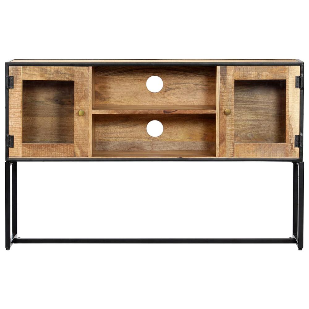 vidaXL TV Cabinet 47.2"x11.8"x29.5" Solid Reclaimed Wood. Picture 2