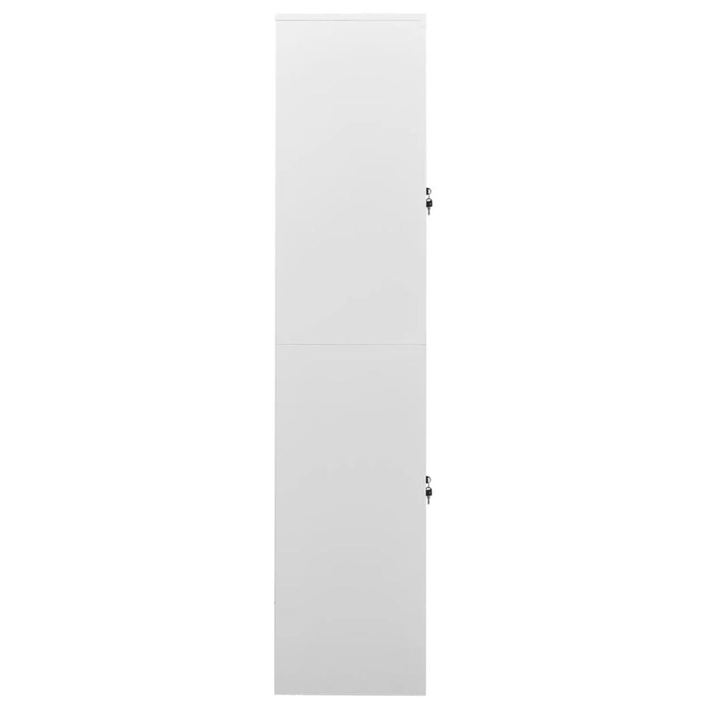 vidaXL Office Cabinet Light Gray 35.4"x15.7"x70.9" Steel, 335943. Picture 3