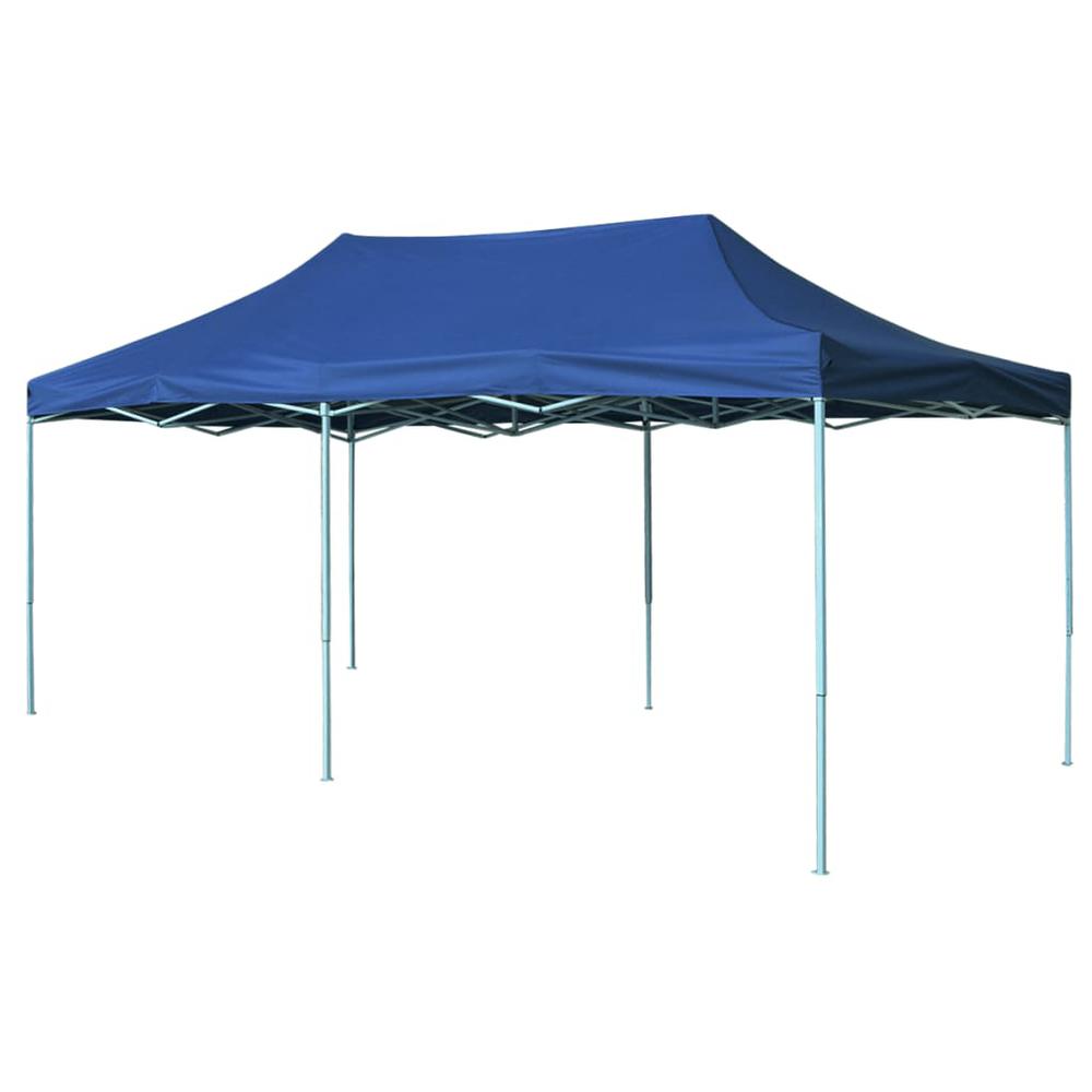 vidaXL Foldable Tent Pop-Up 9.8'x19.7' Blue, 42506. Picture 1