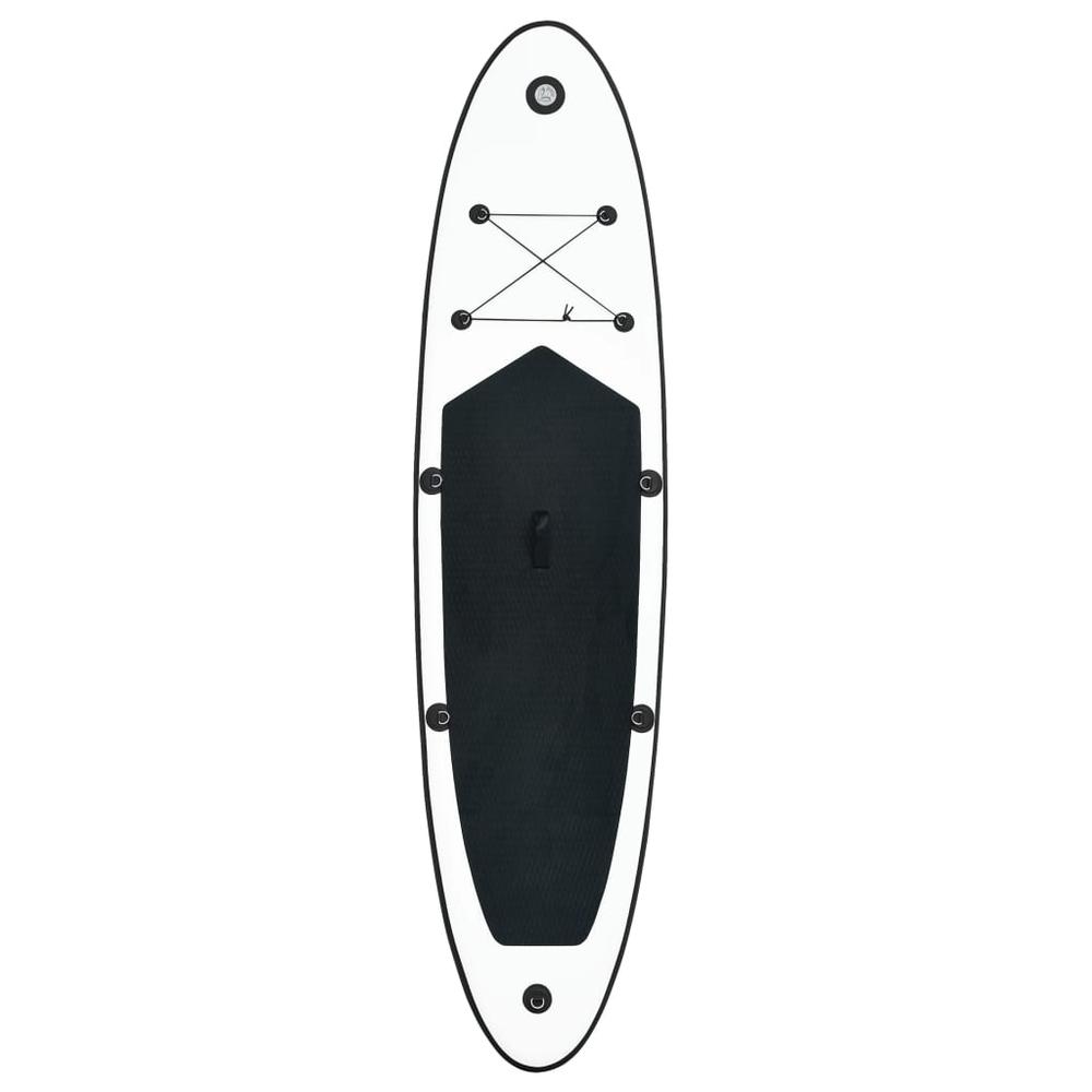 vidaXL Inflatable Stand Up Paddleboard Set Black and White 2727. Picture 3