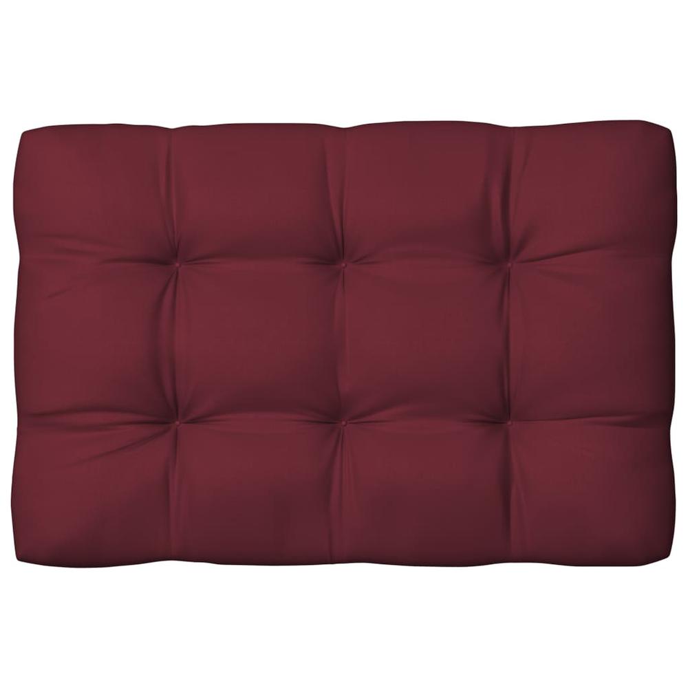 vidaXL Pallet Sofa Cushions 5 pcs Wine Red. Picture 4