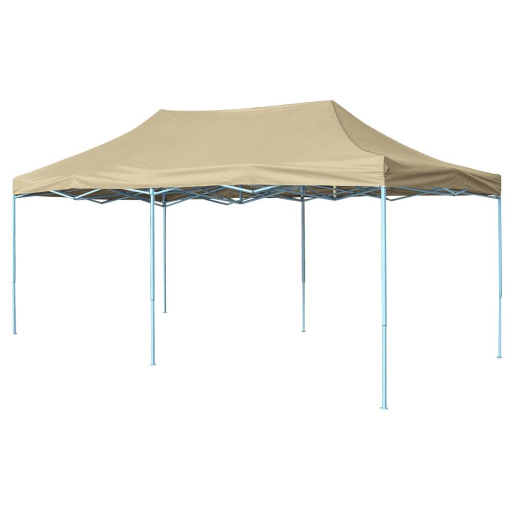 vidaXL Foldable Tent Pop-Up 9.8'x19.7' Cream White, 42507. Picture 1