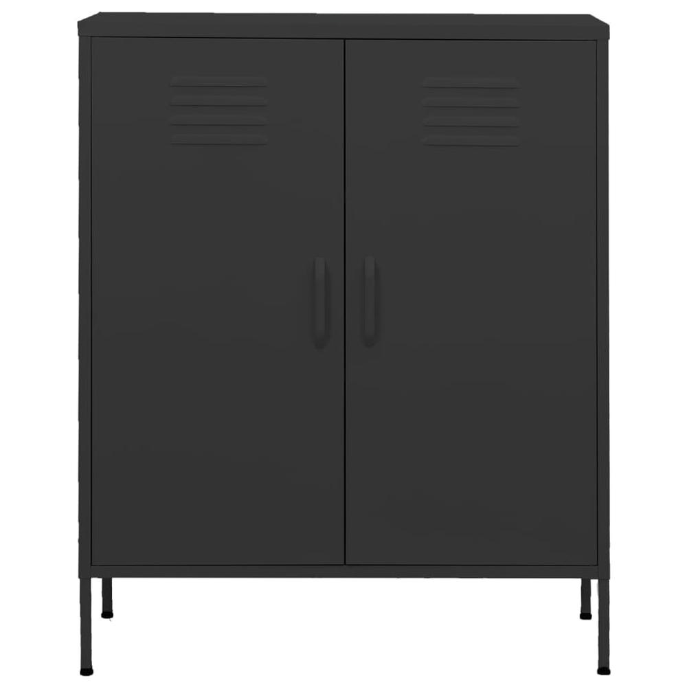 vidaXL Storage Cabinet Anthracite 31.5"x13.8"x40" Steel, 336168. Picture 3