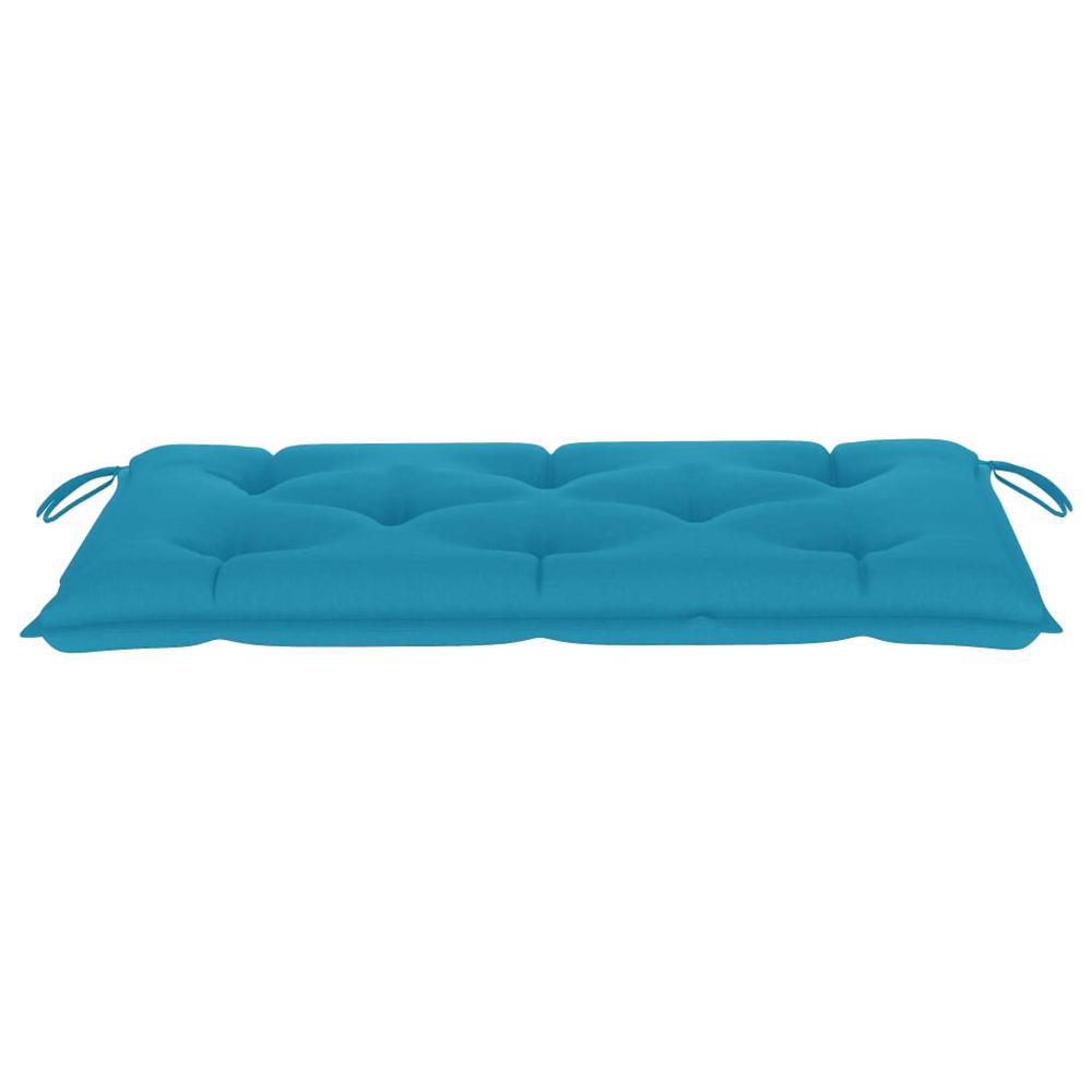 vidaXL Garden Bench Cushion Light Blue 39.4"x19.7"x 2.8" Fabric. Picture 3