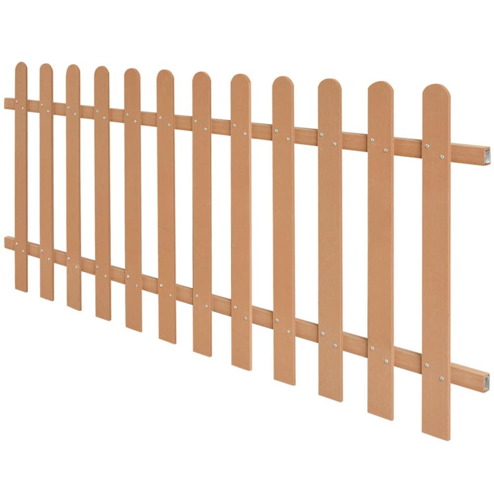 vidaXL Picket Fence WPC 78.7"x31.5", 42823. Picture 2