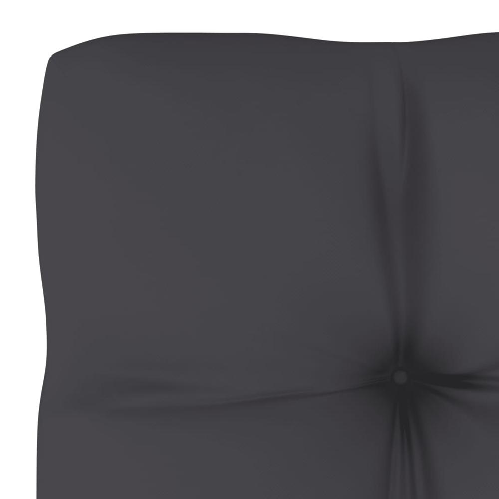 vidaXL Pallet Sofa Cushion Anthracite 27.6"x27.6"x3.9". Picture 4
