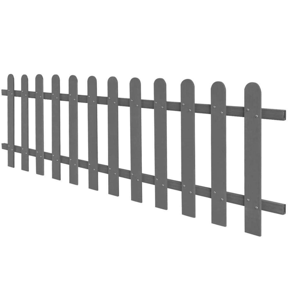vidaXL Picket Fence WPC 78.7"x23.6", 42818. Picture 2