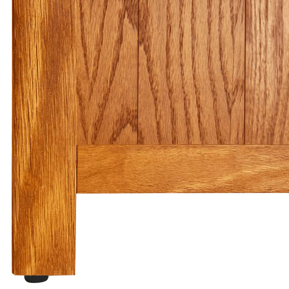 vidaXL 6-Tier Bookcase 20.4"x8.6"x70.8" Solid Oak Wood. Picture 4
