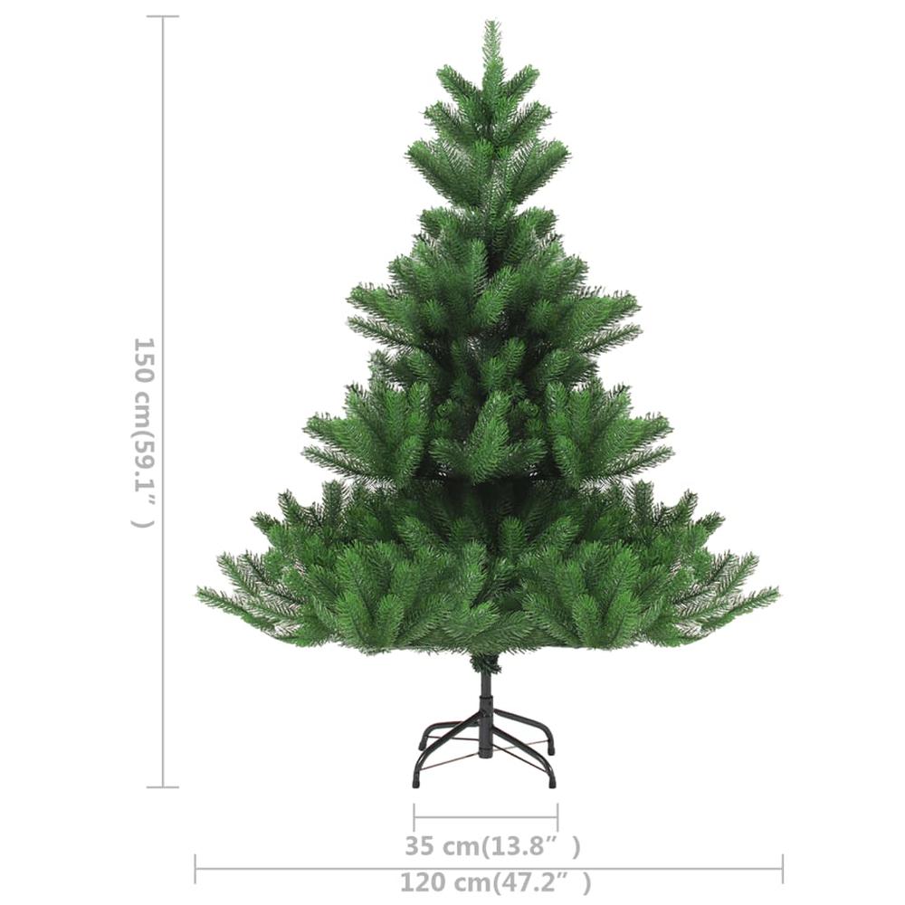 vidaXL Nordmann Fir Artificial Christmas Tree LED&Ball Set Green 59.1", 3077645. Picture 12