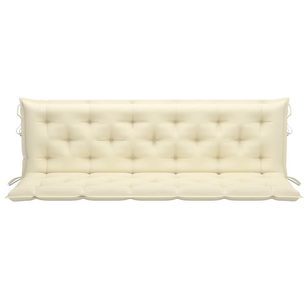 vidaXL Cushion for Swing Chair Cream White 70.9" Fabric. Picture 2