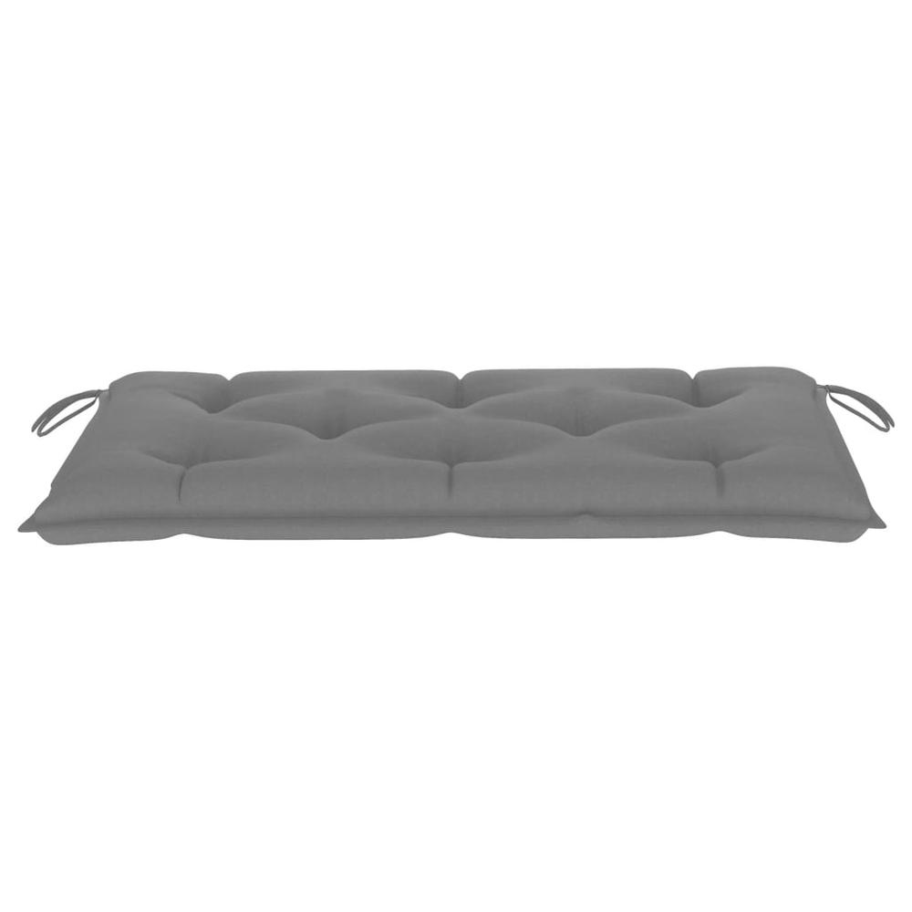 vidaXL Garden Bench Cushion Gray 43.3"x19.6"x2.7" Fabric. Picture 3