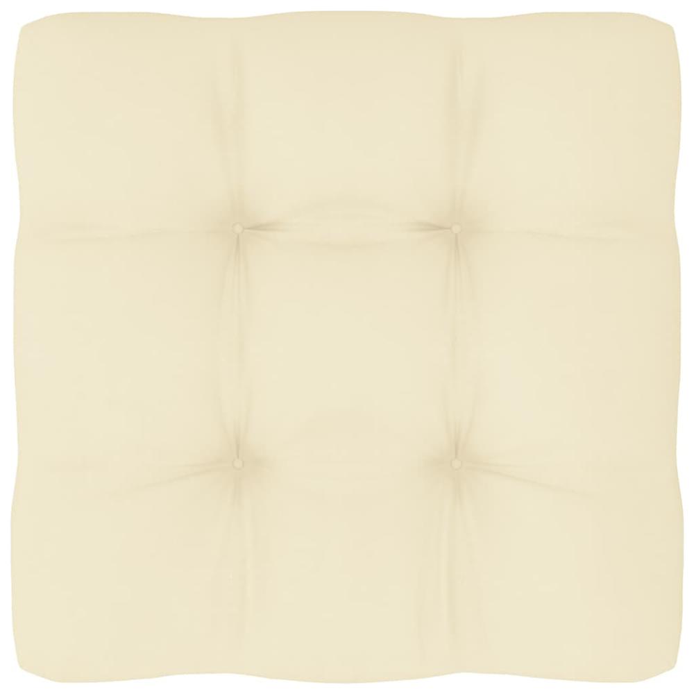 vidaXL Pallet Sofa Cushion Cream 31.5"x31.5"x3.9". The main picture.