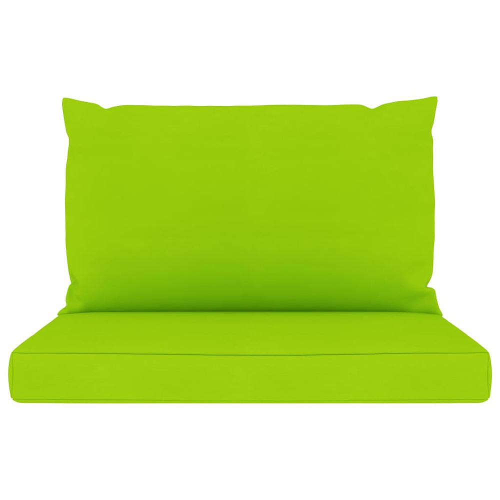 vidaXL Pallet Sofa Cushions 2 pcs Bright Green Fabric. Picture 3