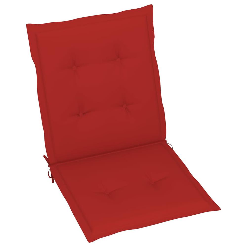 vidaXL Garden Chair Cushions 2 pcs Red 39.4"x19.7"x1.2". Picture 3