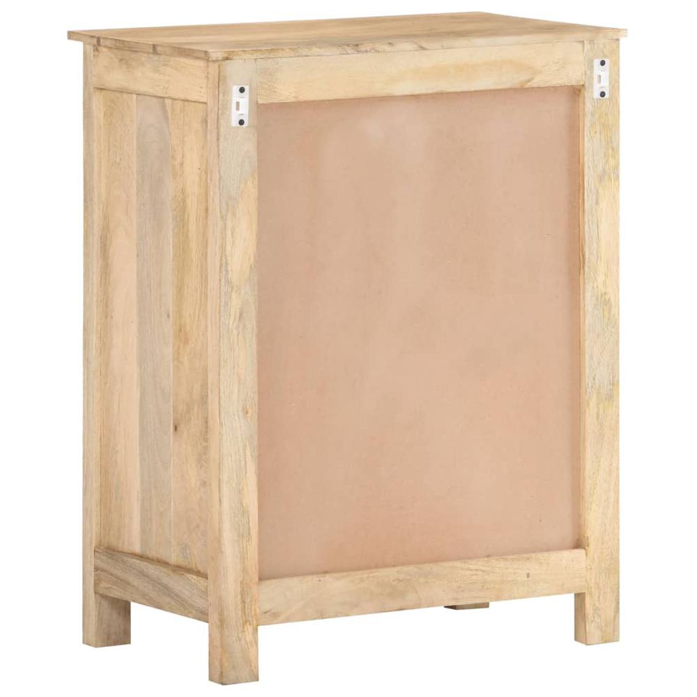vidaXL Sideboard 23.6"x13.8"x29.5" Solid Mango Wood, 323600. Picture 4