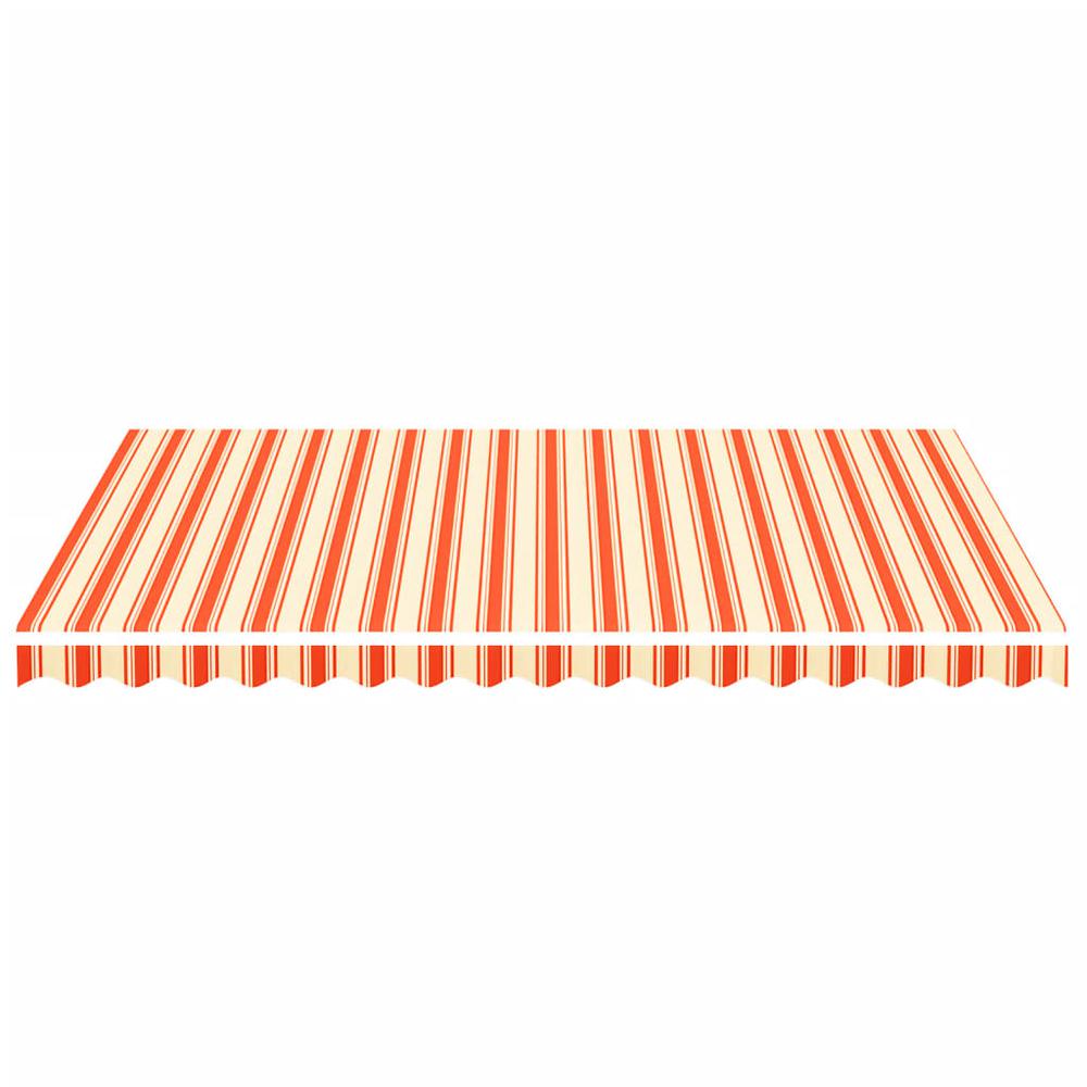 vidaXL Replacement Fabric for Awning Yellow and Orange 13.1'x9.8'. Picture 3