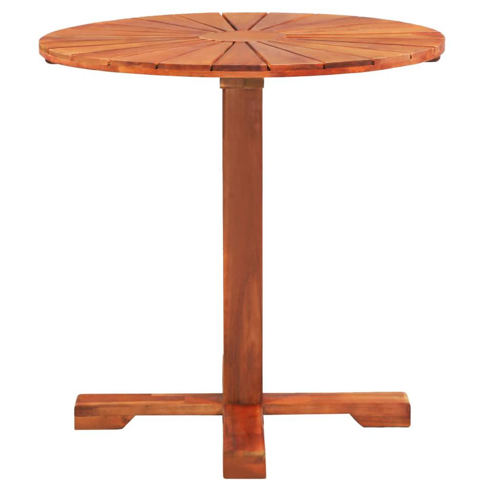 vidaXL Bistro Table 27.6"x27.6" Solid Acacia Wood, 44037. Picture 3