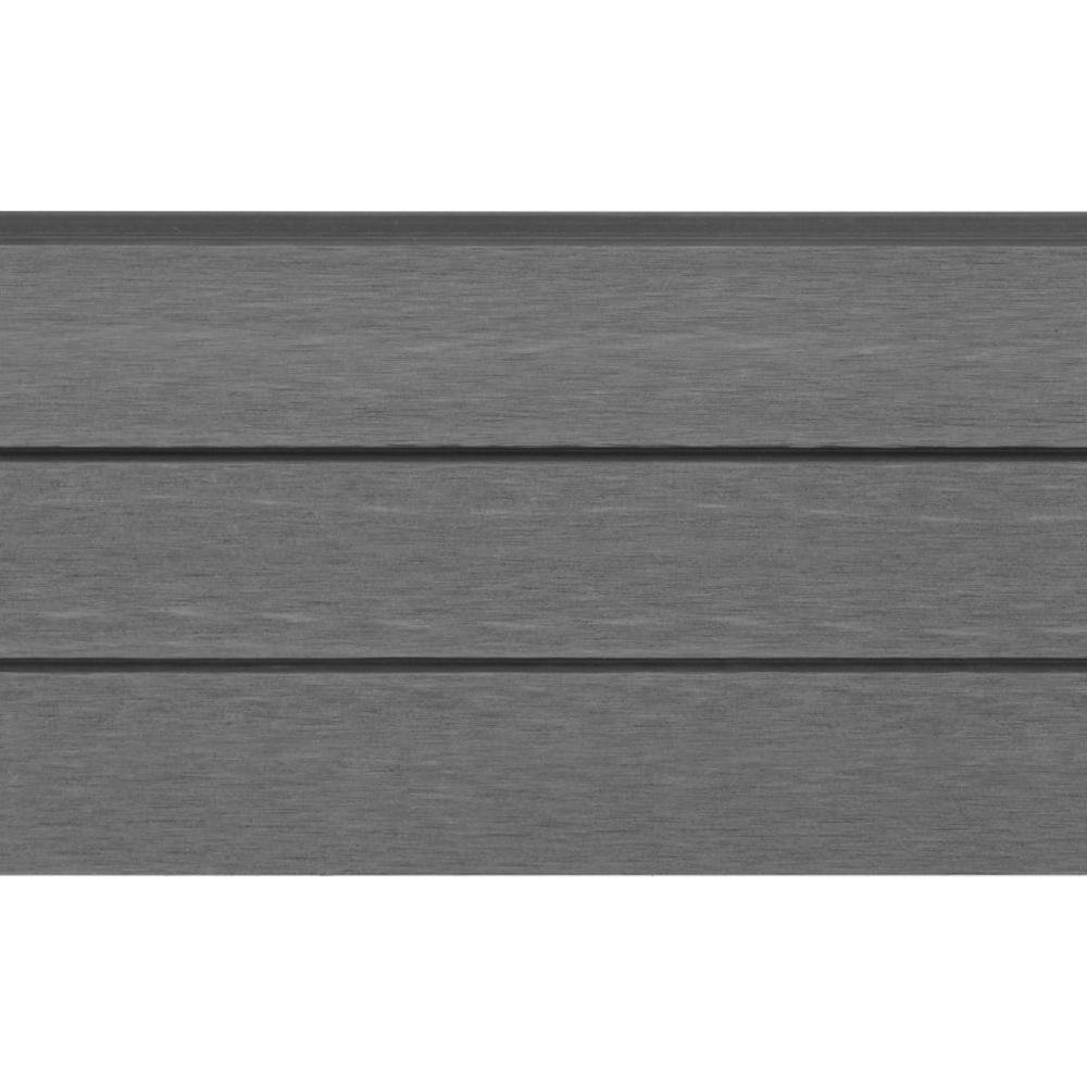 vidaXL Replacement Fence Boards 9 pcs WPC 66.9" Gray. Picture 3
