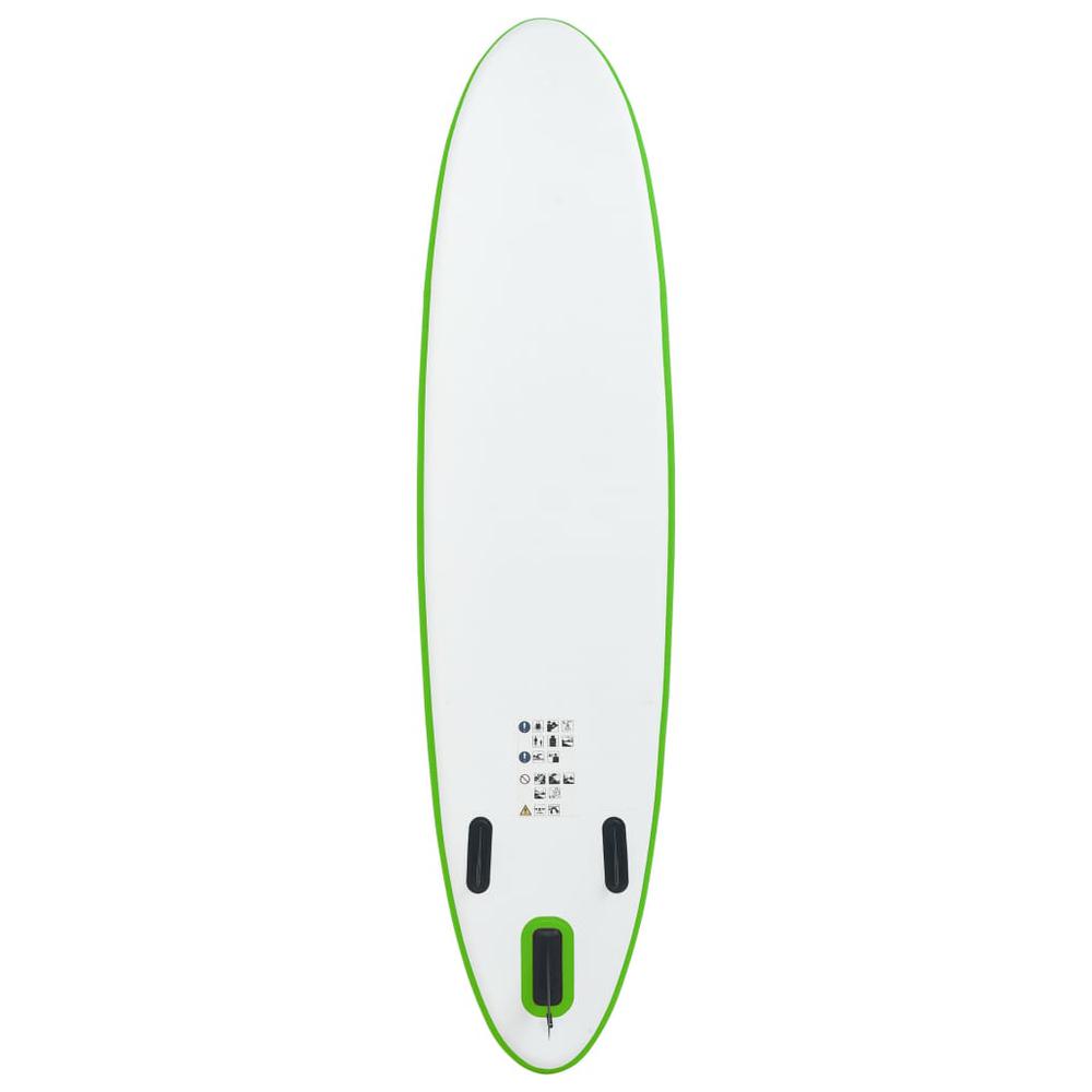 vidaXL Inflatable Stand Up Paddle Board Set Green and White 2734. Picture 3