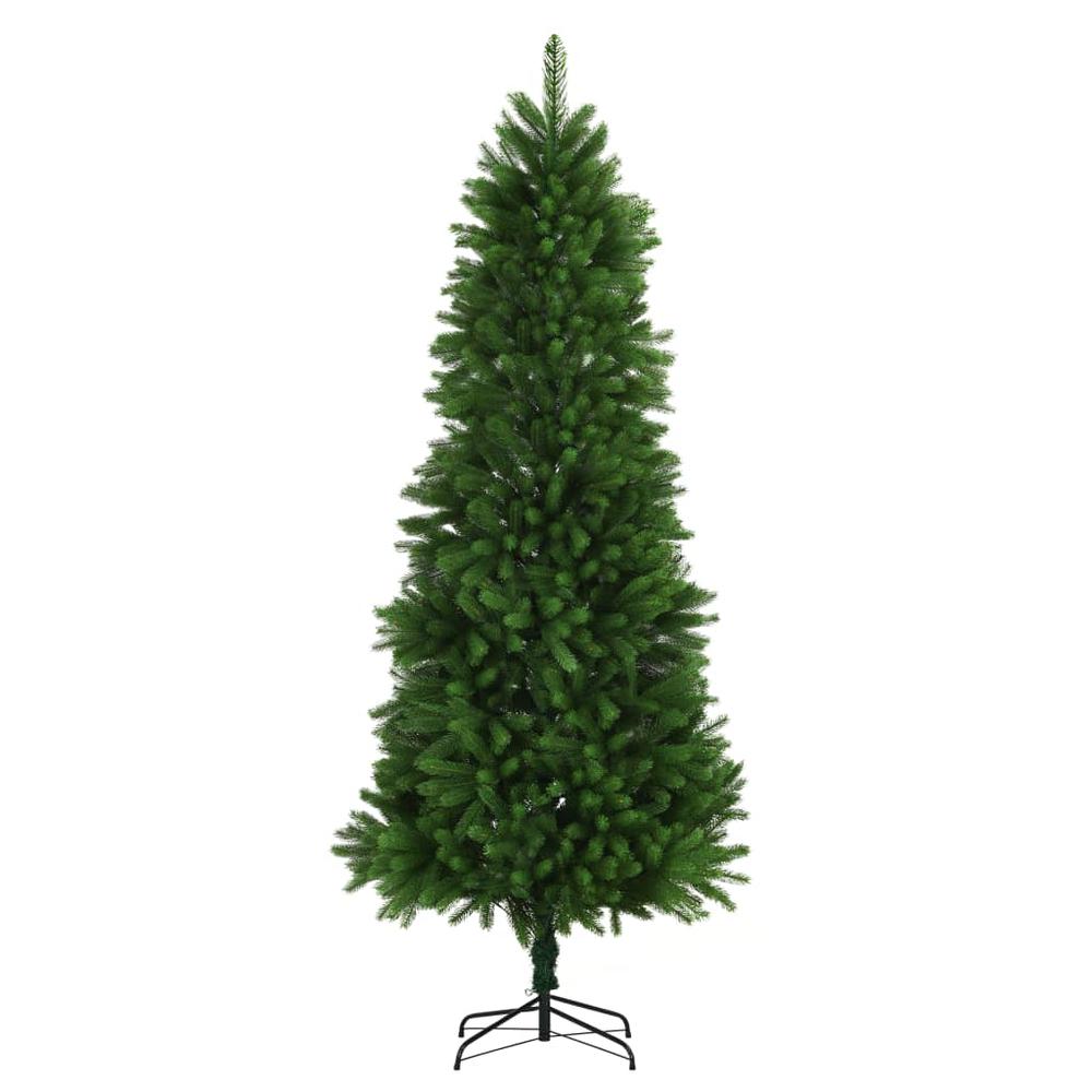 vidaXL Artificial Christmas Tree with LEDs 94.5" Green. Picture 3