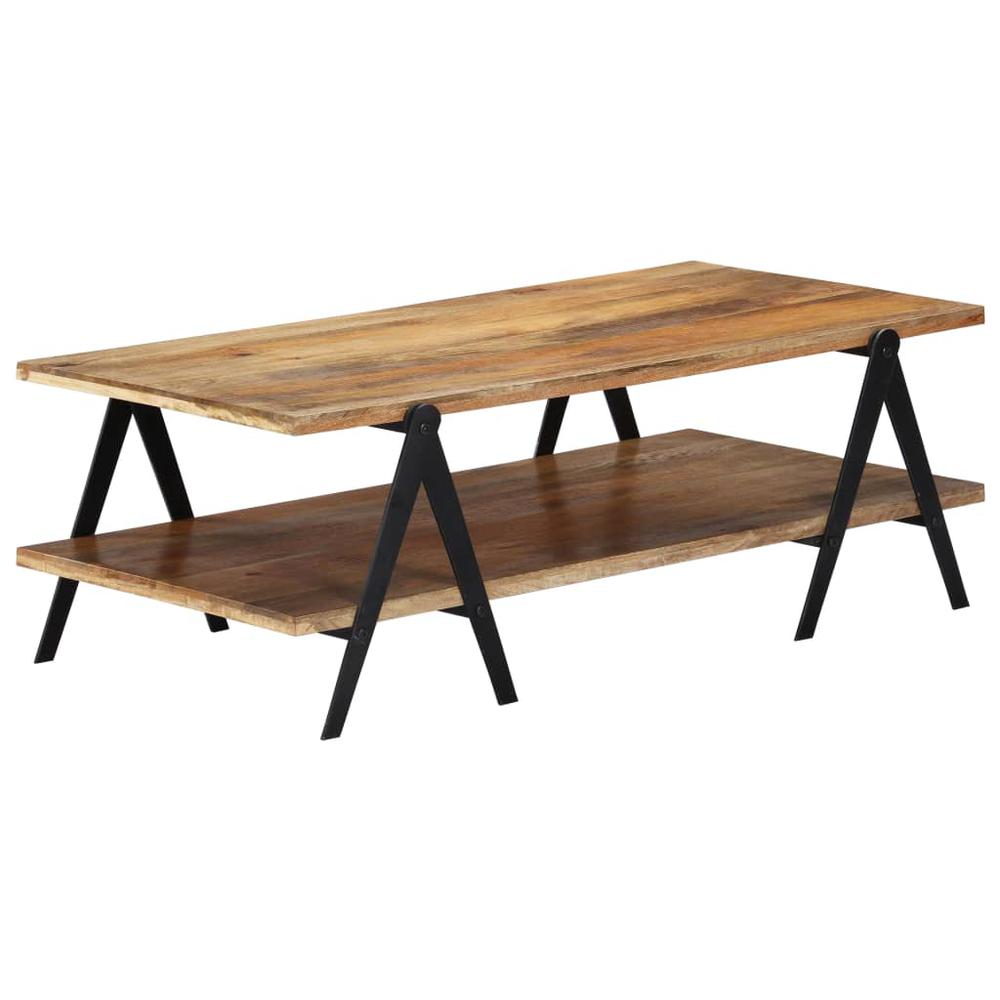 vidaXL Coffee Table 45.3"x23.6"x15.7" Solid Mango Wood. Picture 11