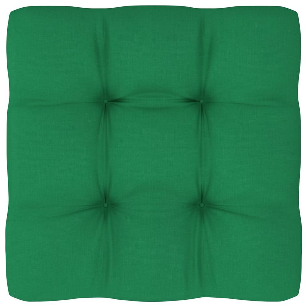 vidaXL Pallet Sofa Cushion Green 23.6"x23.6"x3.9". Picture 1