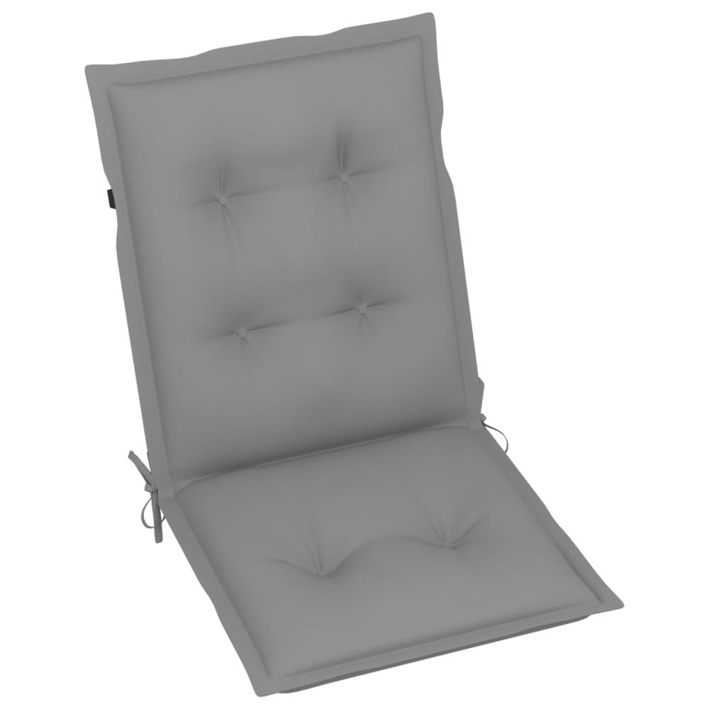 vidaXL Garden Chair Cushions 4 pcs Gray 39.4"x19.7"x2.8". Picture 2