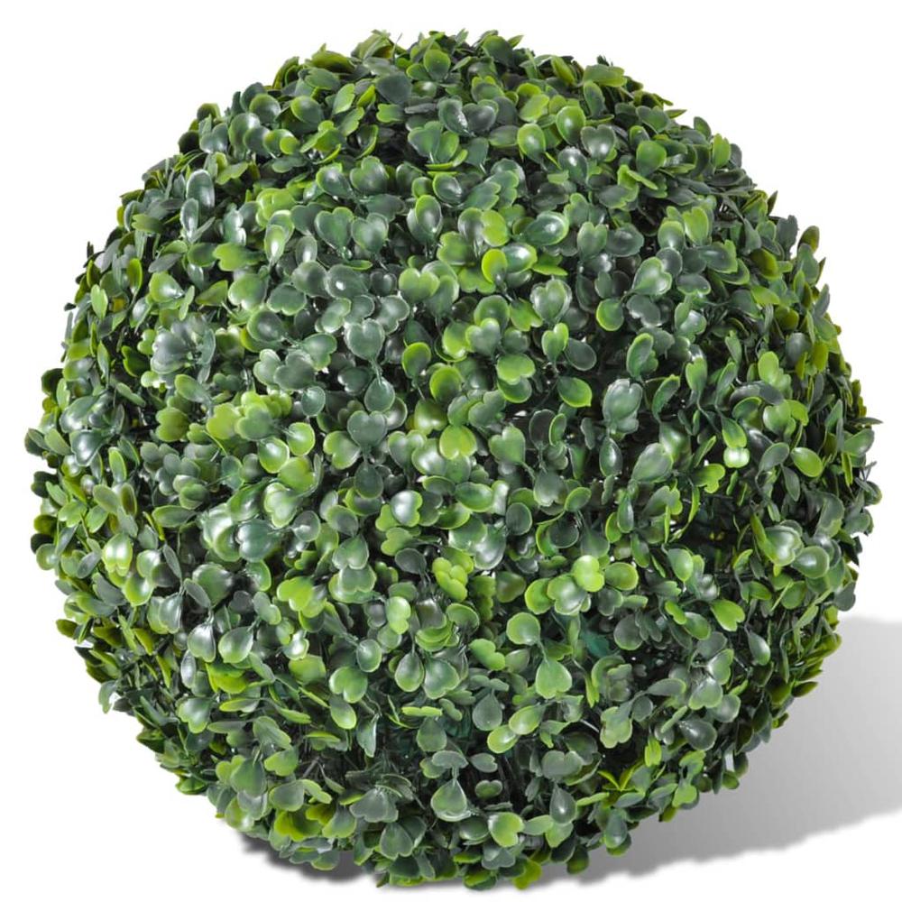 Boxwood Ball Artificial Leaf Topiary Ball 13.8" 2 pcs, 40872. Picture 2