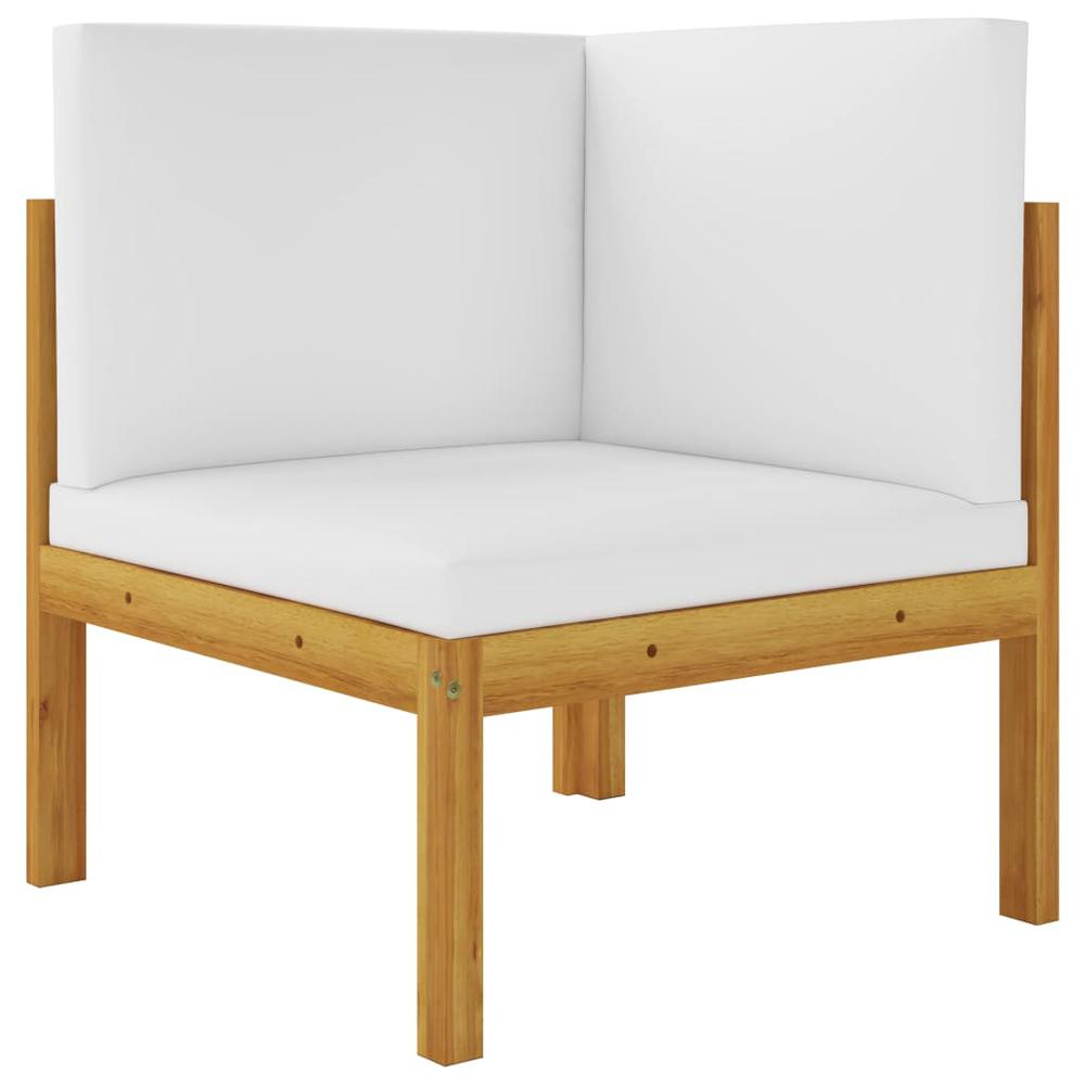 vidaXL 2-seater Patio Bench with Cushions Solid Acacia Wood. Picture 2
