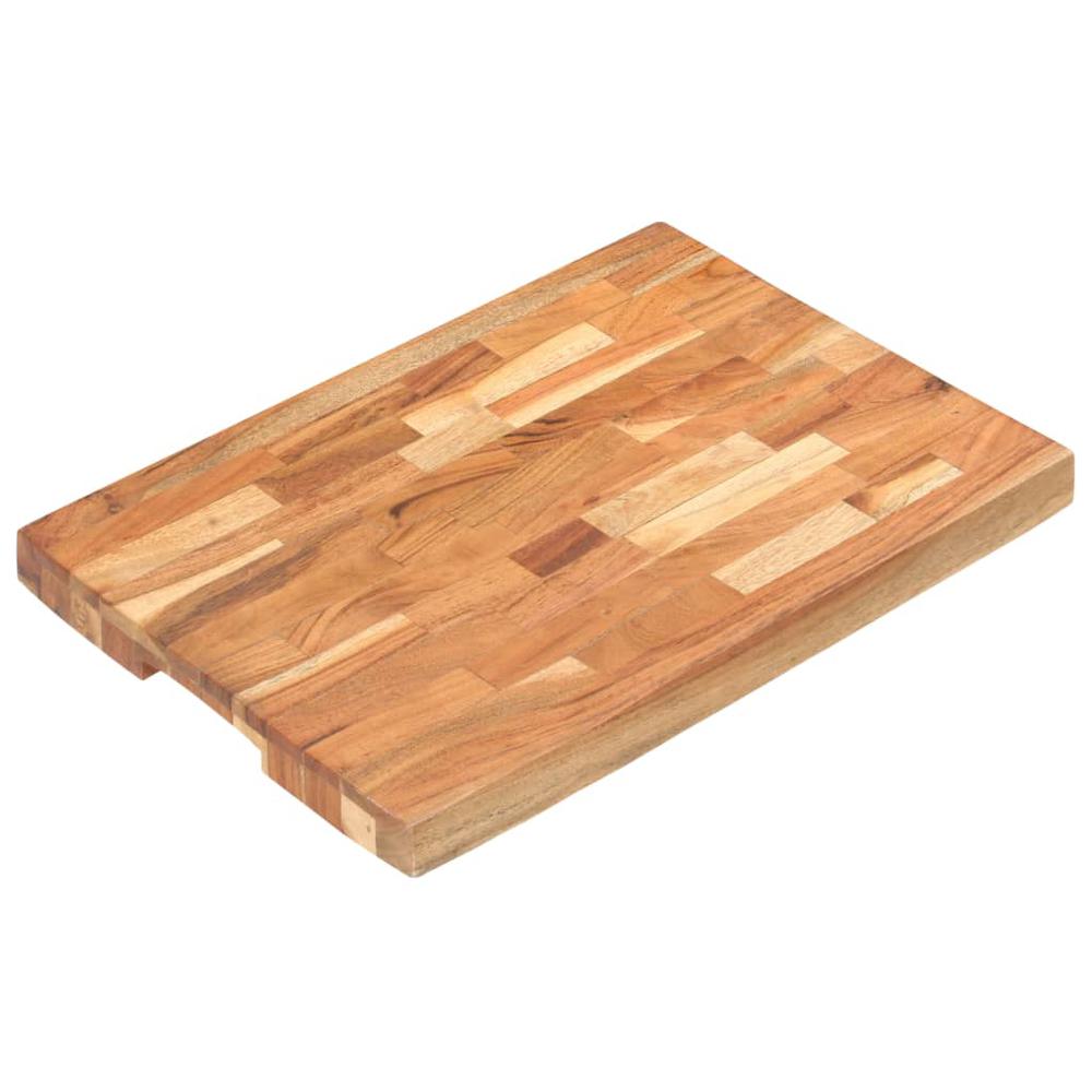 vidaXL Chopping Board 19.7"x13.8"x1.6" Solid Acacia Wood. Picture 12