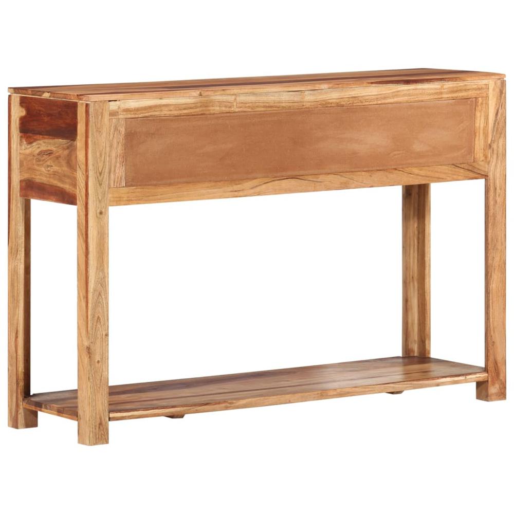 vidaXL Console Table 43.3"x13.8"x29.5" Solid Wood Acacia. Picture 4