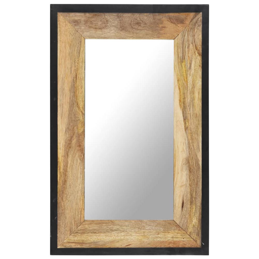 vidaXL Mirror 31.5"x19.7" Solid Mango Wood, 321630. Picture 1