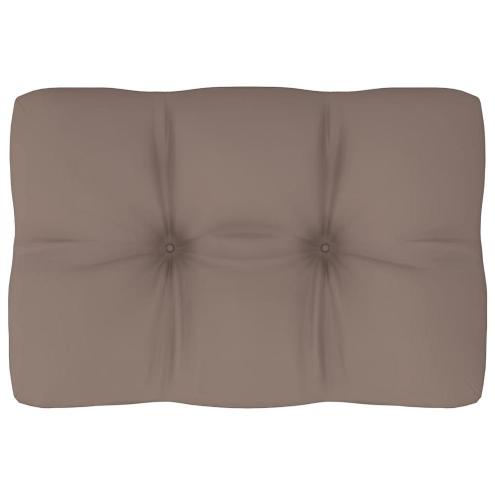 vidaXL Pallet Sofa Cushion Taupe 23.6"x15.7"x3.9". Picture 1