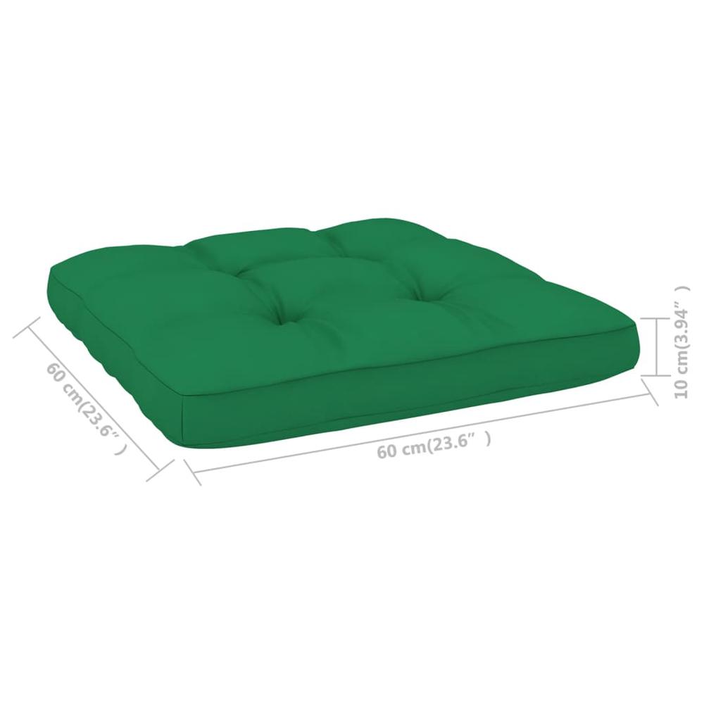 vidaXL Pallet Sofa Cushions 2 pcs Green, 314503. Picture 11