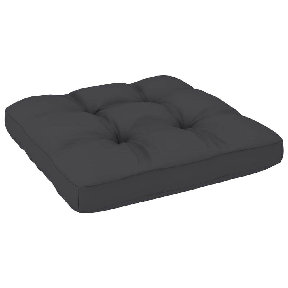 vidaXL Pallet Sofa Cushion Anthracite 27.6"x27.6"x3.9". Picture 3