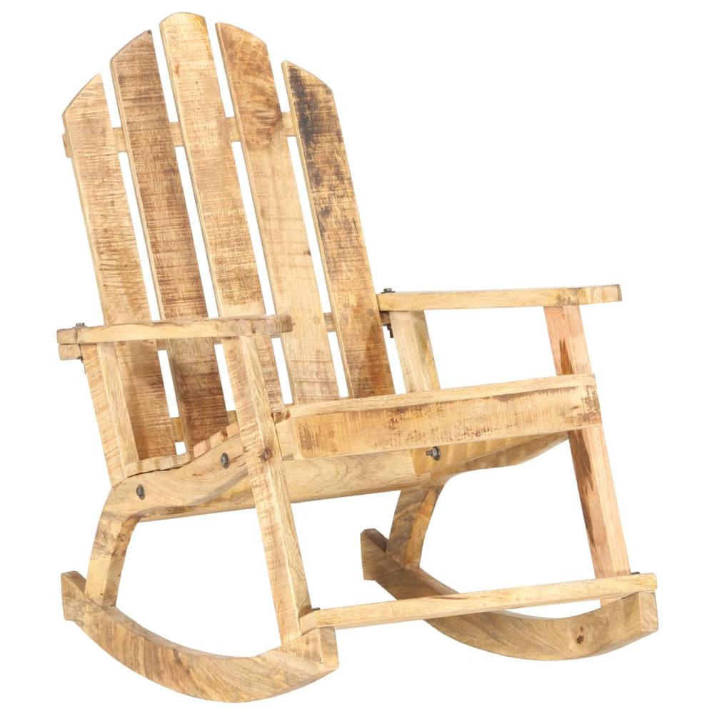 vidaXL Garden Rocking Chair Solid Mango Wood. Picture 11