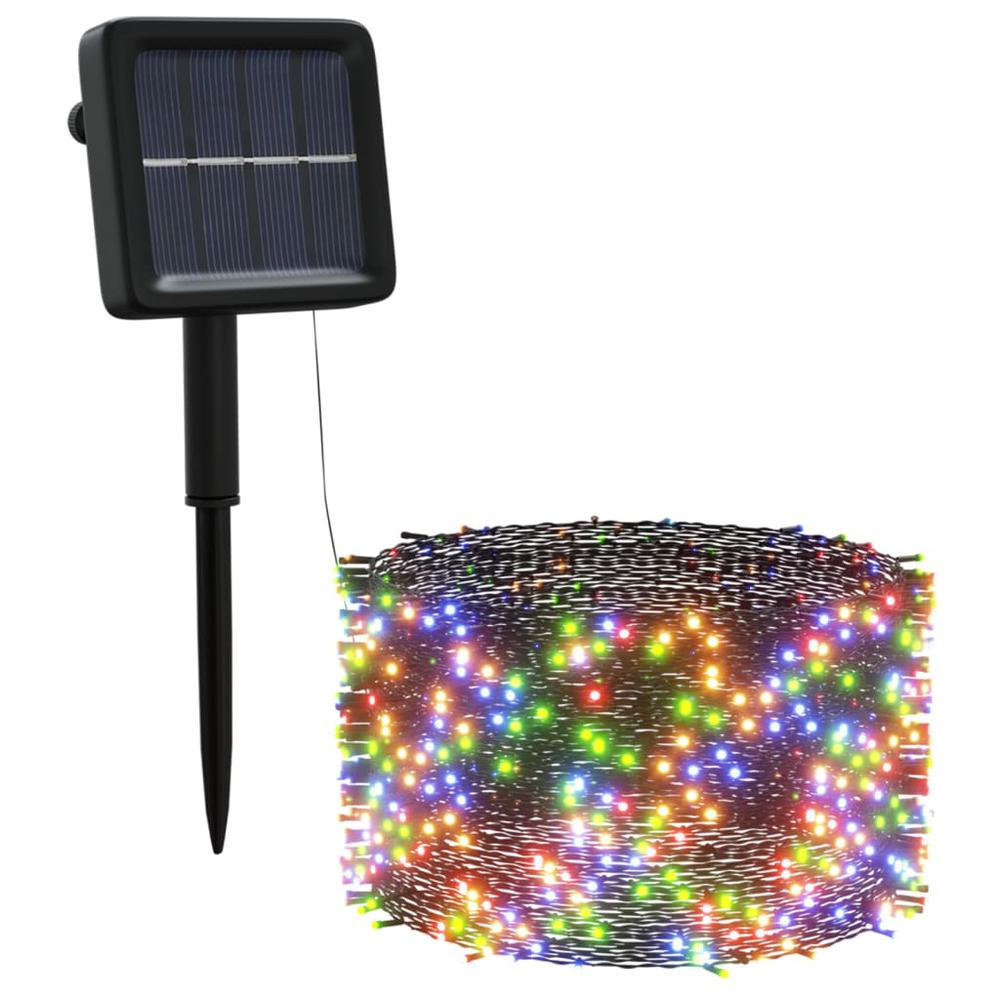 vidaXL Solar Fairy Lights 5 pcs 5x200 LED Colorful Indoor Outdoor. Picture 3