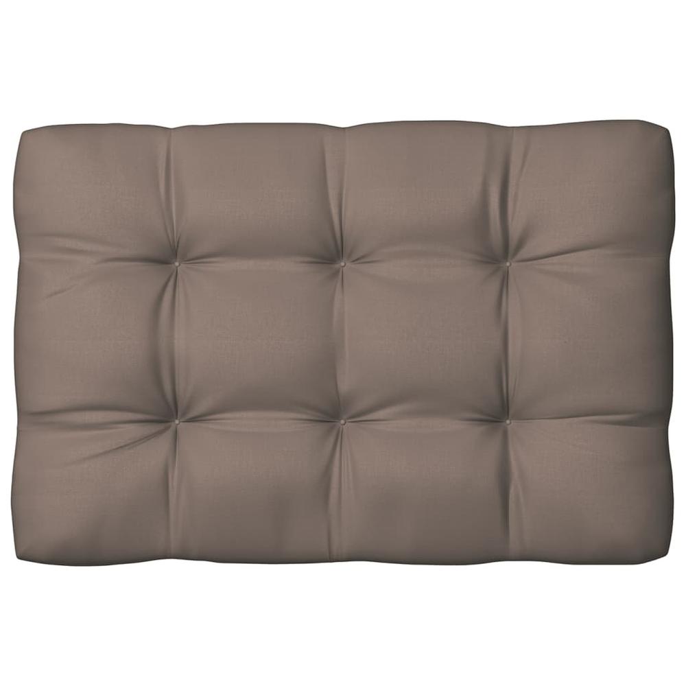 vidaXL Pallet Sofa Cushions 3 pcs Taupe, 314566. Picture 4