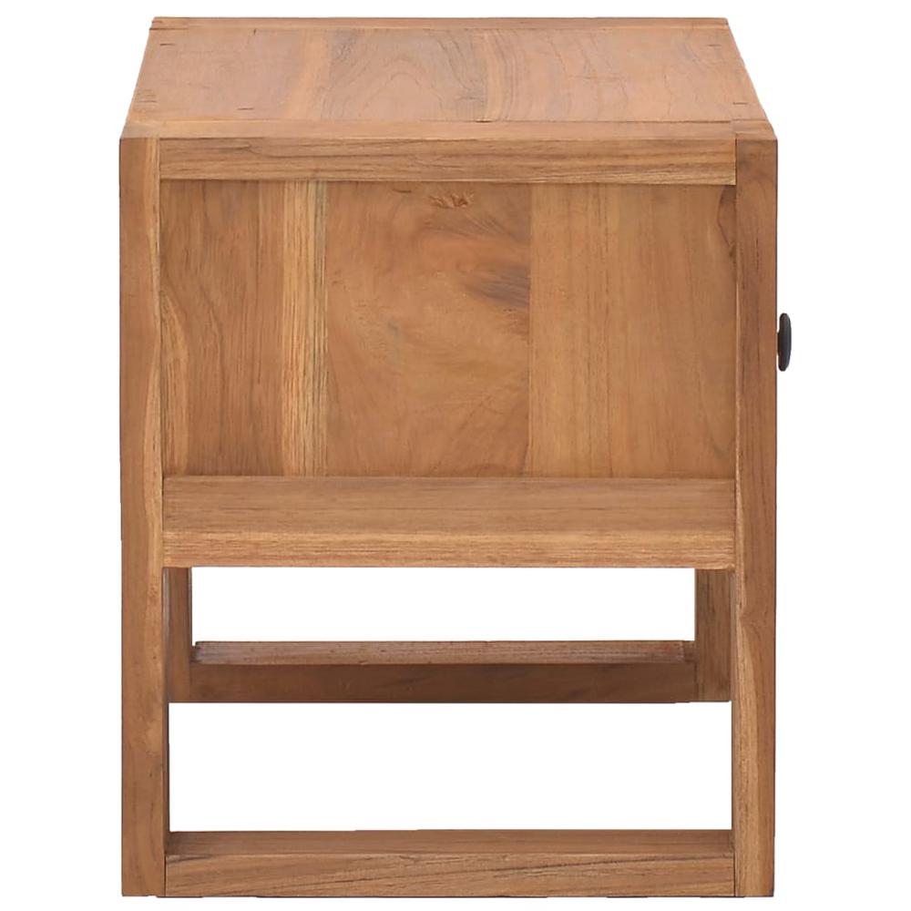 vidaXL Bedside Cabinet 19.7"x11.8"x13.8" Solid Teak Wood. Picture 4
