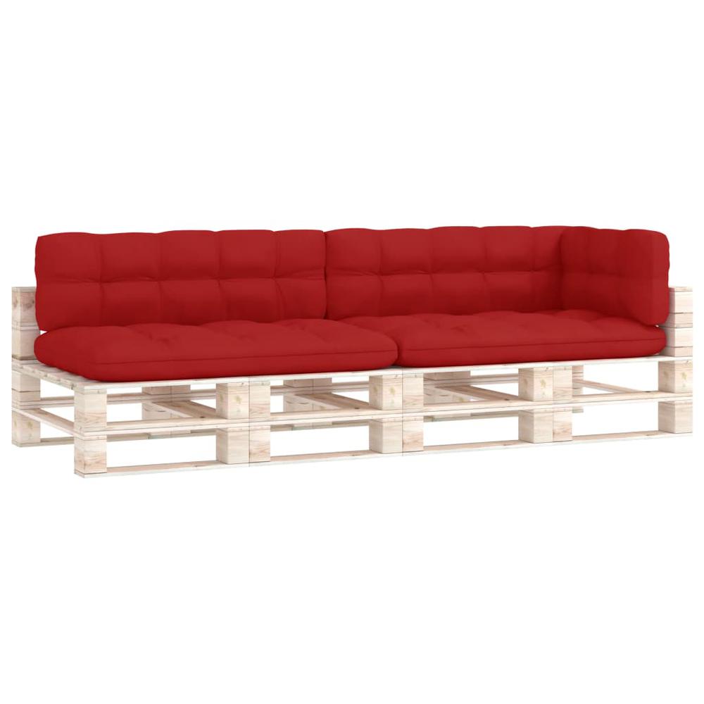 vidaXL Pallet Sofa Cushions 5 pcs Red. Picture 2