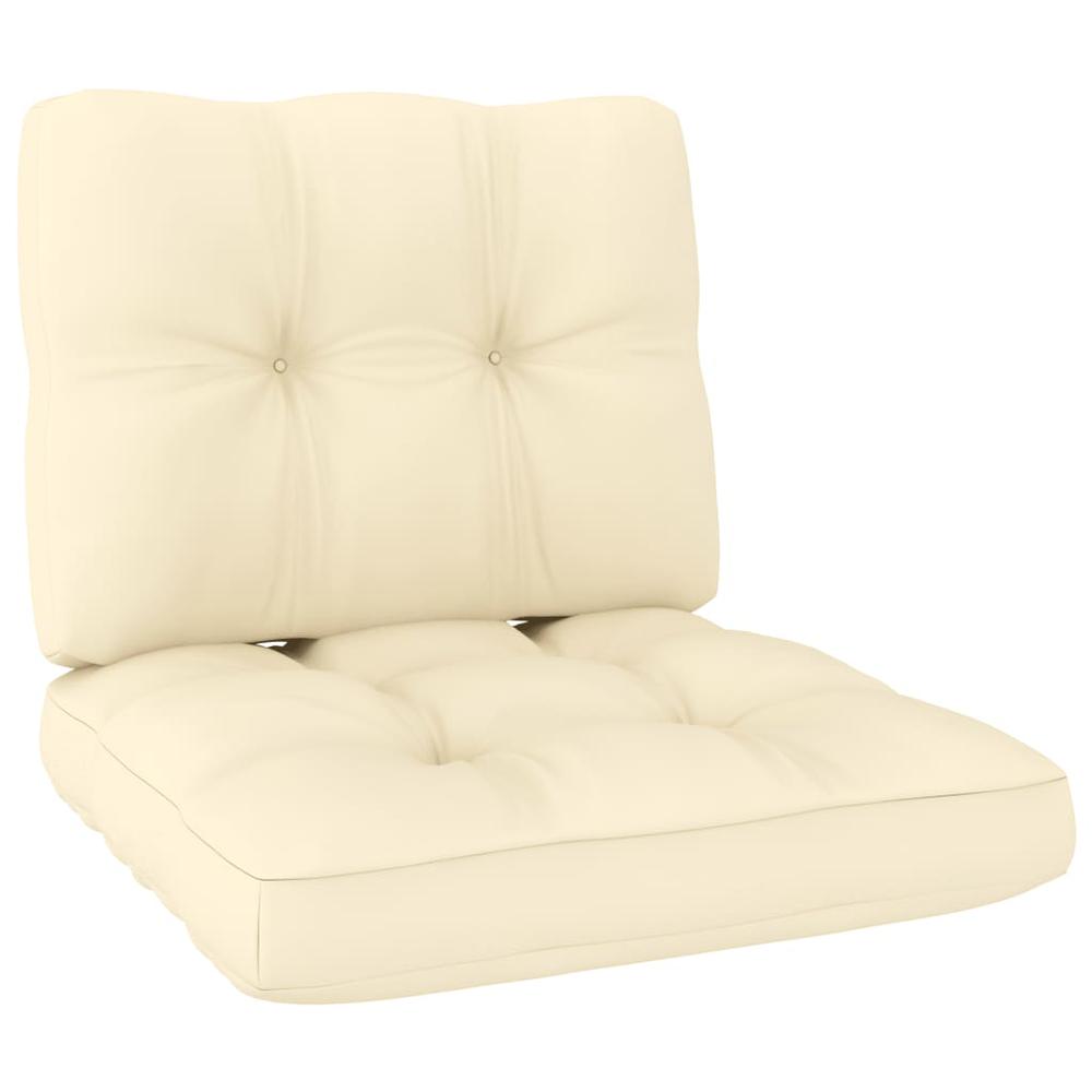 vidaXL Pallet Sofa Cushions 2 pcs Cream, 314485. Picture 2