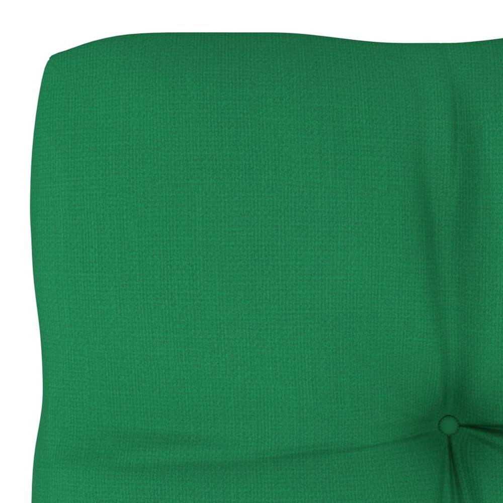 vidaXL Pallet Sofa Cushion Green 27.6"x27.6"x3.9". Picture 4