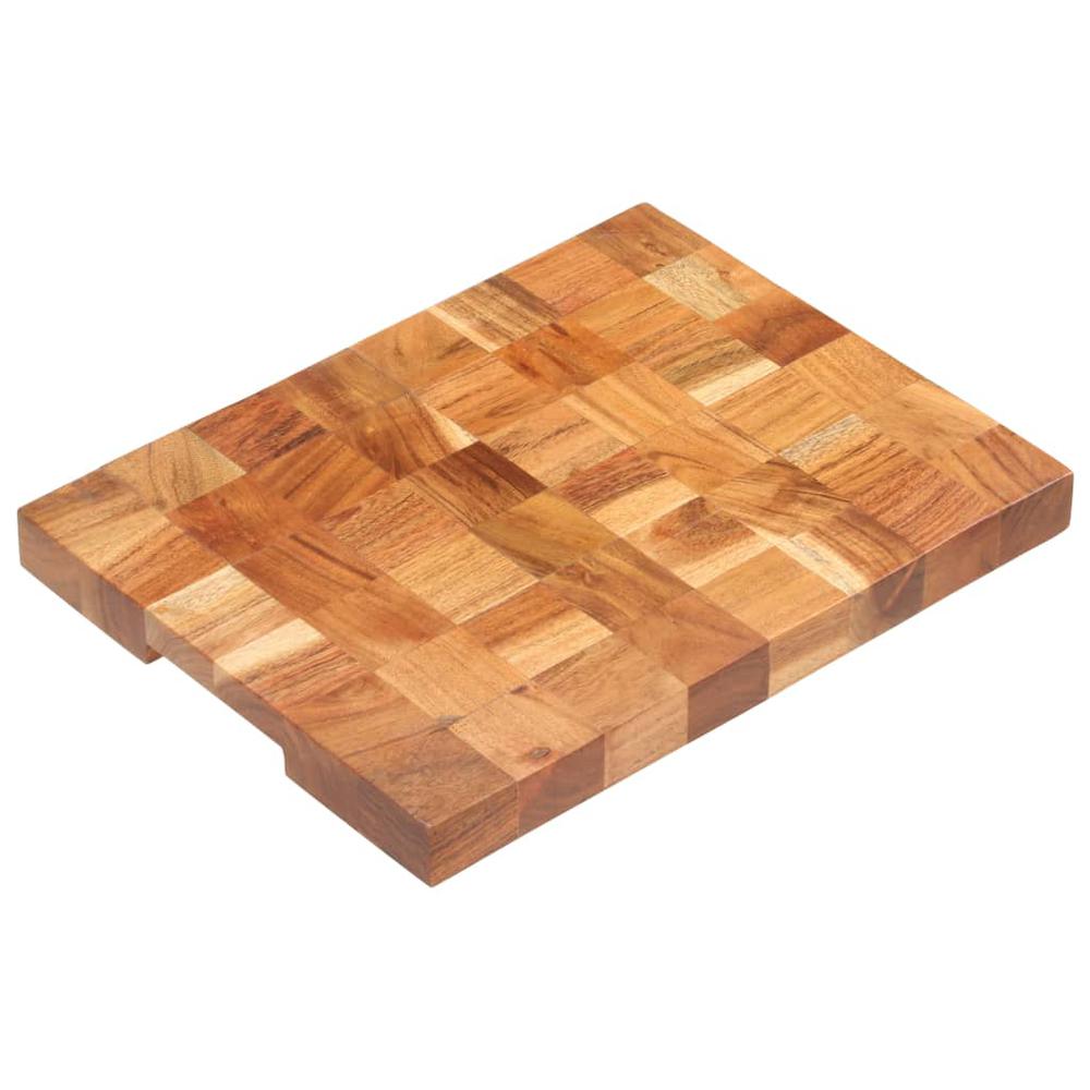 vidaXL Chopping Board 15.7"x11.8"x1.5" Solid Acacia Wood. Picture 11