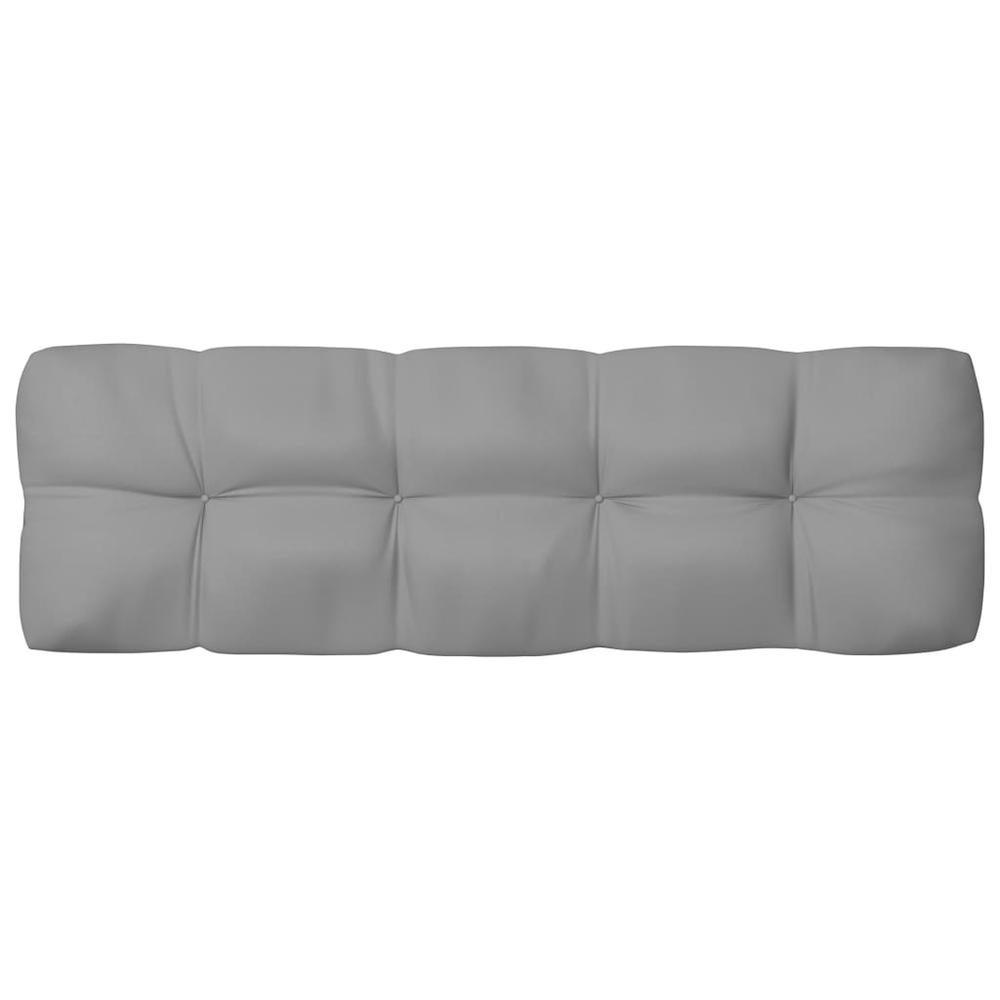 vidaXL Pallet Sofa Cushion Gray 47.2"x15.7"x3.9". Picture 1