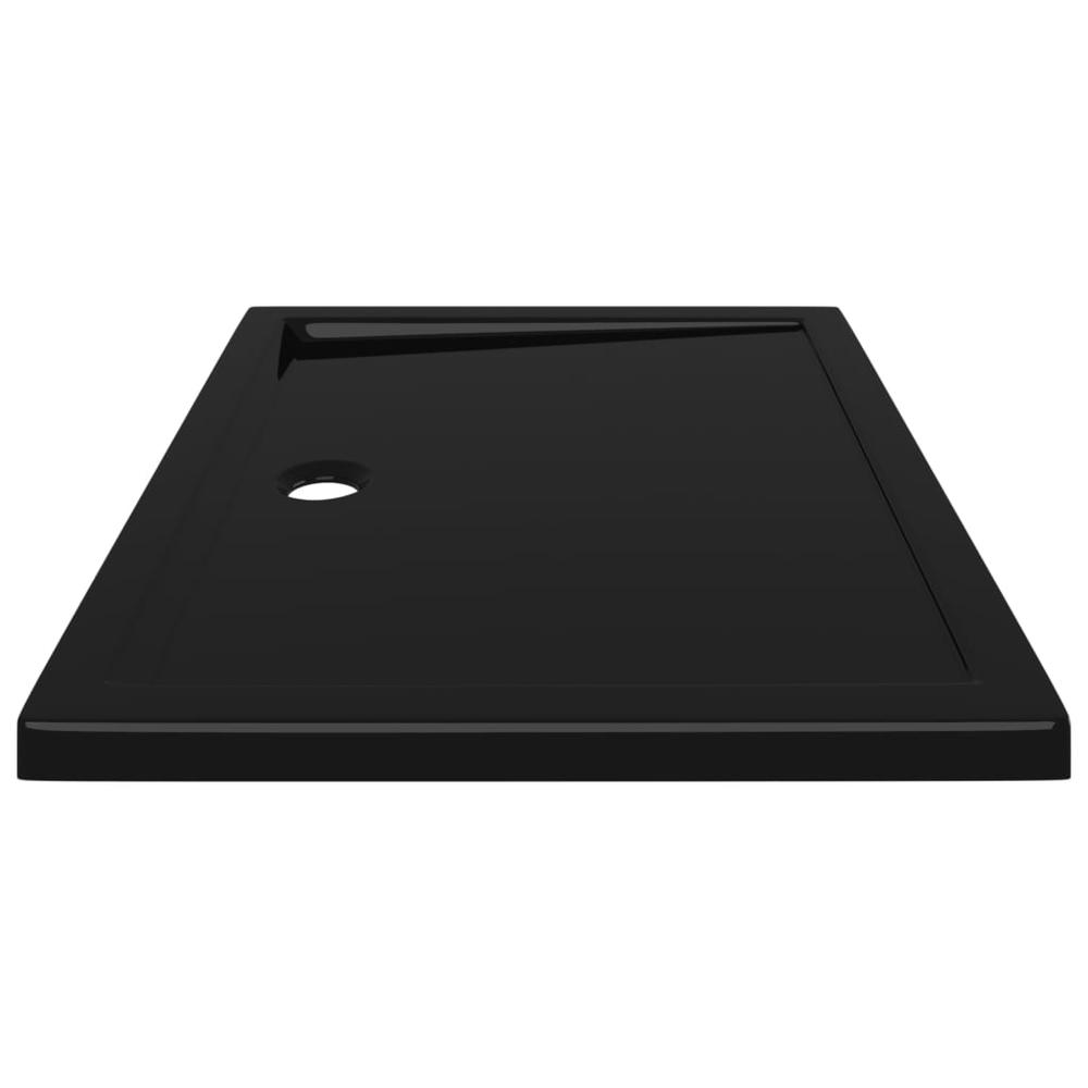 vidaXL Rectangular ABS Shower Base Tray Black 31.5"x39.4". Picture 4