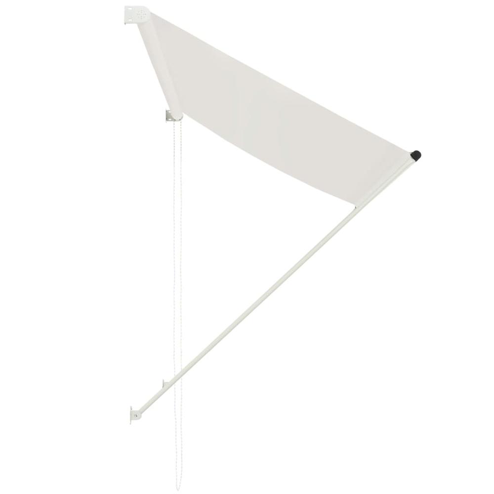vidaXL Retractable Awning 98.4"x59.1" Cream. Picture 3