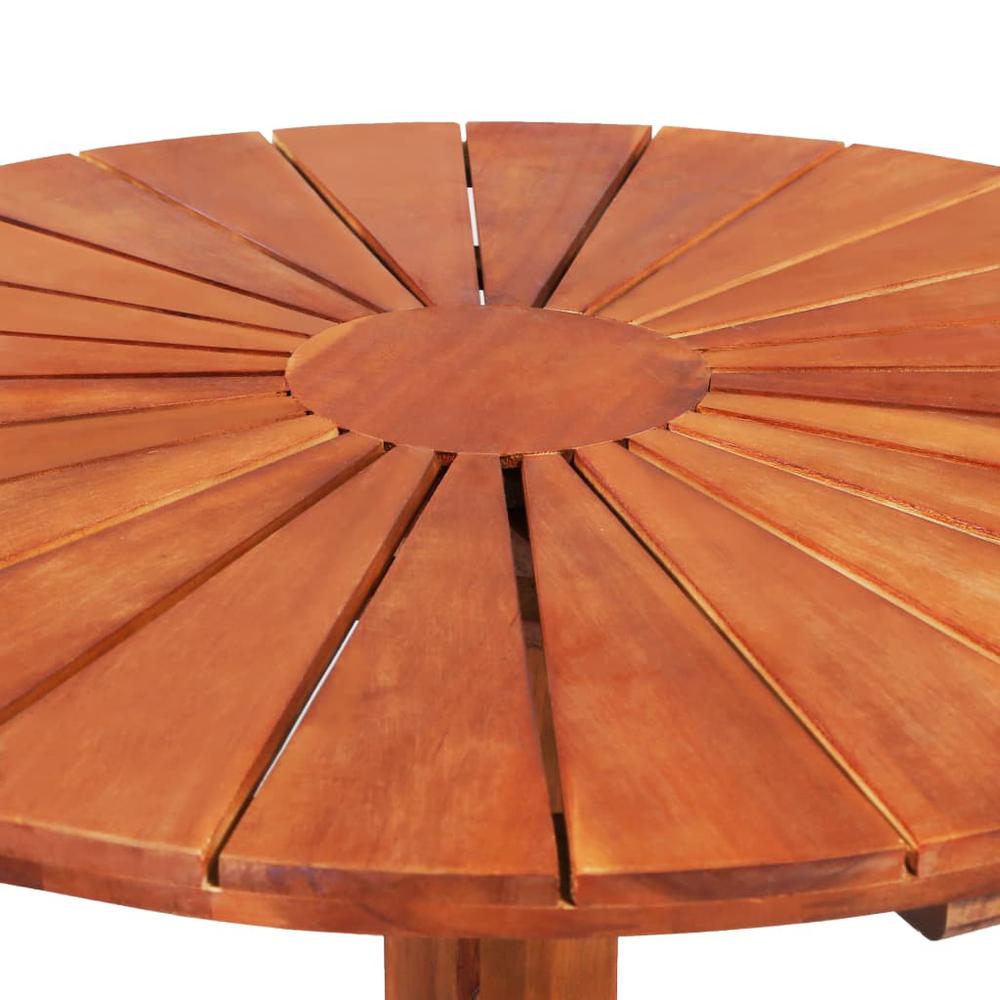 vidaXL Bistro Table 27.6"x27.6" Solid Acacia Wood, 44037. Picture 4