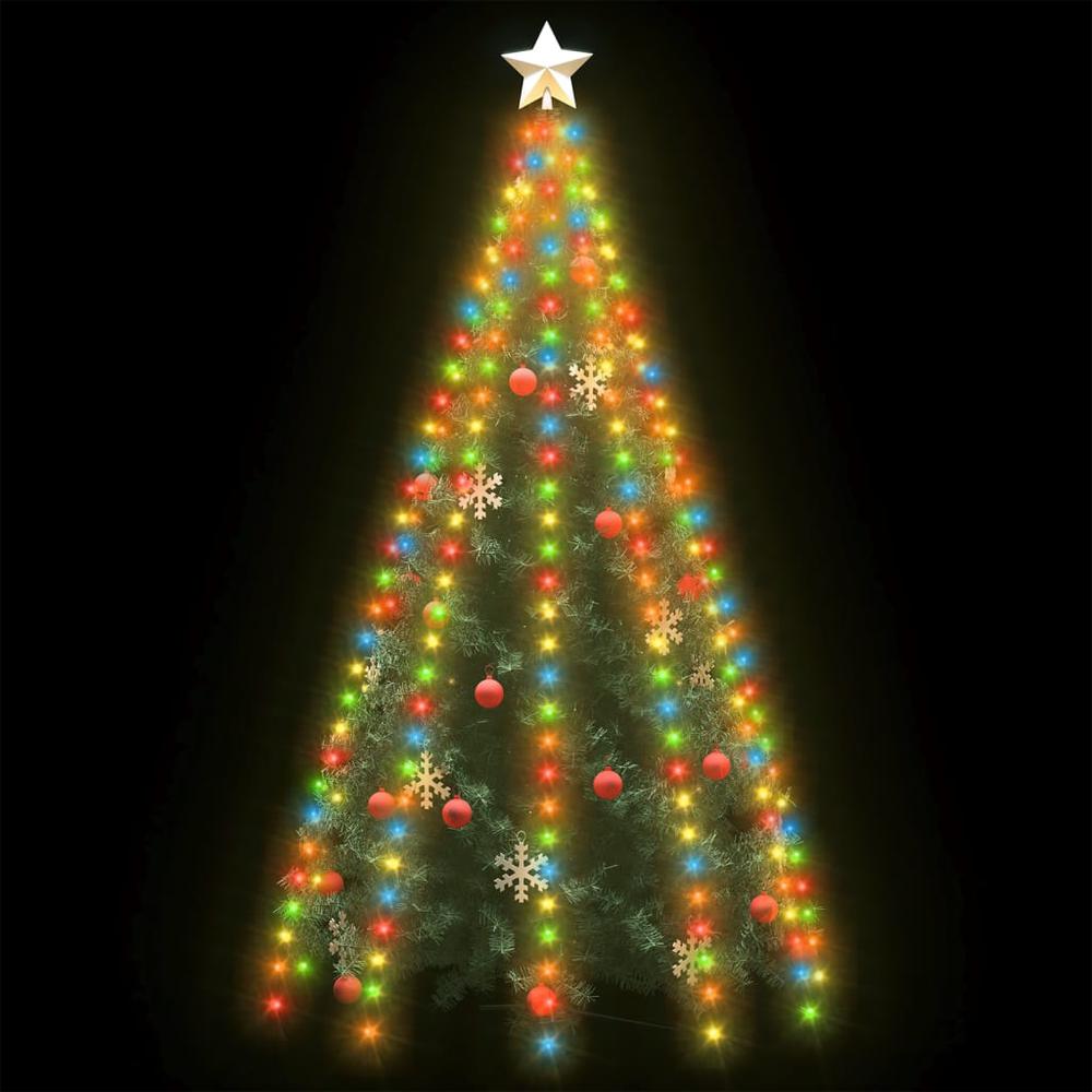 vidaXL Christmas Tree Net Lights with 300 LEDs Colorful 118.1". Picture 3
